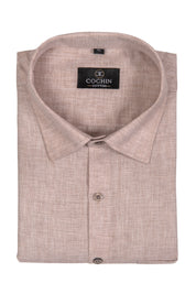 Cochin Cotton Classic Beige Linen Shirt