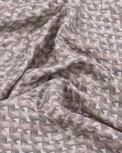 Cochin Cotton Beige Geometric Printed Cotton Shirt