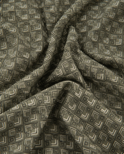 Cochin Cotton Charcoal Geometric Printed Cotton Shirt