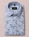 Cochin Cotton Sky Blue Patchwork Printed Cotton Shirt