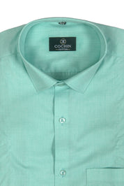 Cochin Cotton Light Green Premium Cotton Shirt