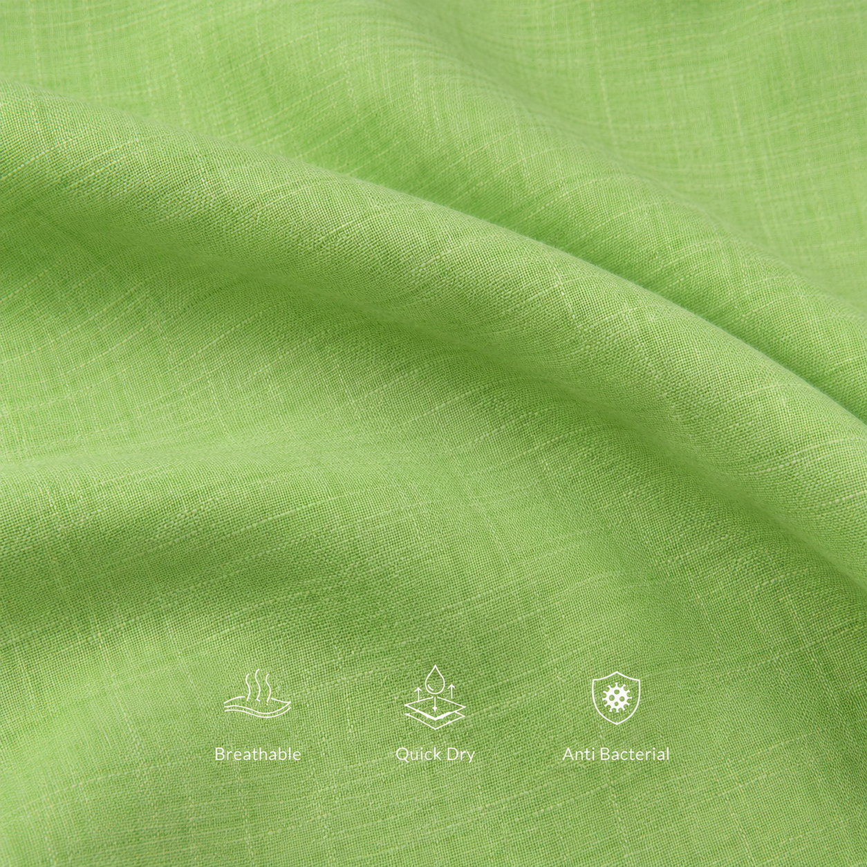 Cochin Cotton Light Green Linen Premium Shirt