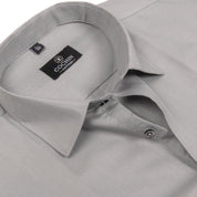Cochin Cotton Solid Light Grey Formal Shirt