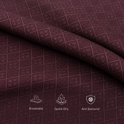 Cochin Cotton Maroon Diamond Printed Cotton Shirt