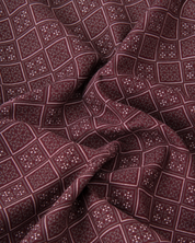 Cochin Cotton Maroon Diamond Printed Cotton Shirt