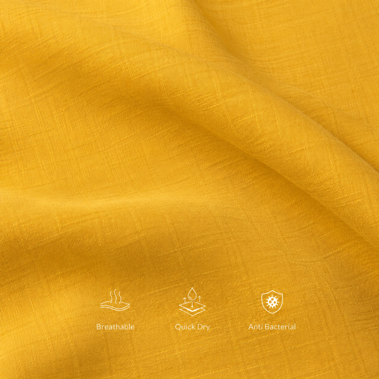 Cochin Cotton Premium Mustard Yellow Linen Shirt