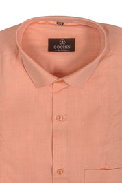 Cochin Cotton Light Orange Premium Cotton Shirt