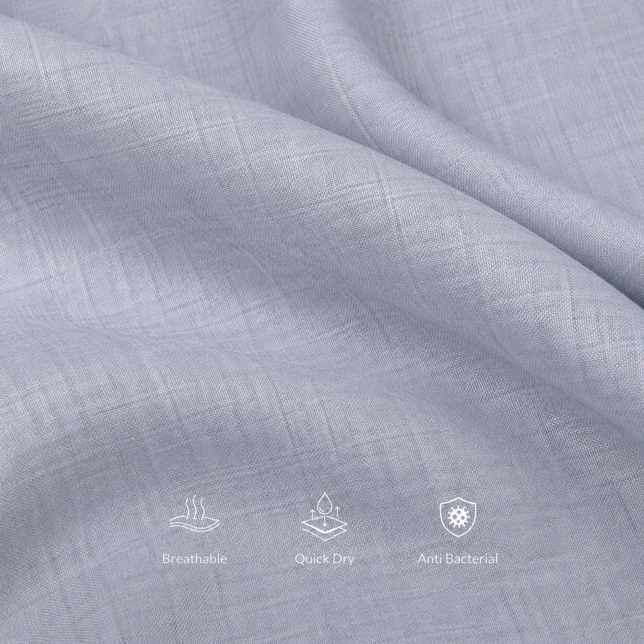 Cochin Cotton Classic Sky Blue Linen Shirt