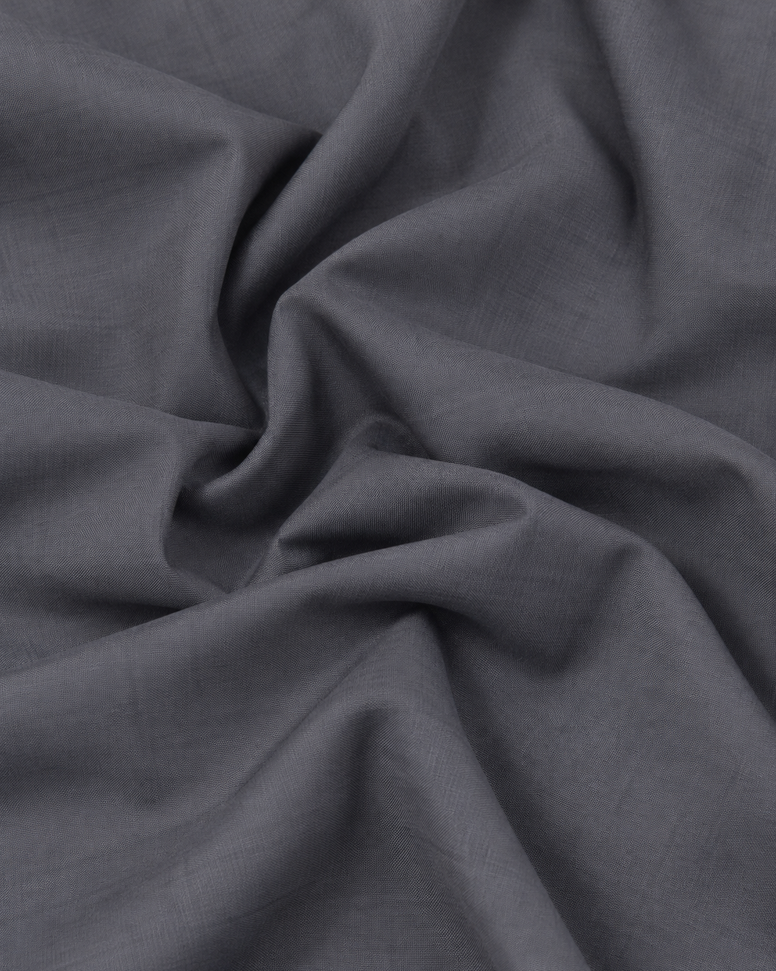 Cochin Cotton Solid Slate Grey Satin Shirt