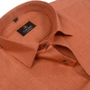 Cochin Cotton Classic Terracota Linen Shirt