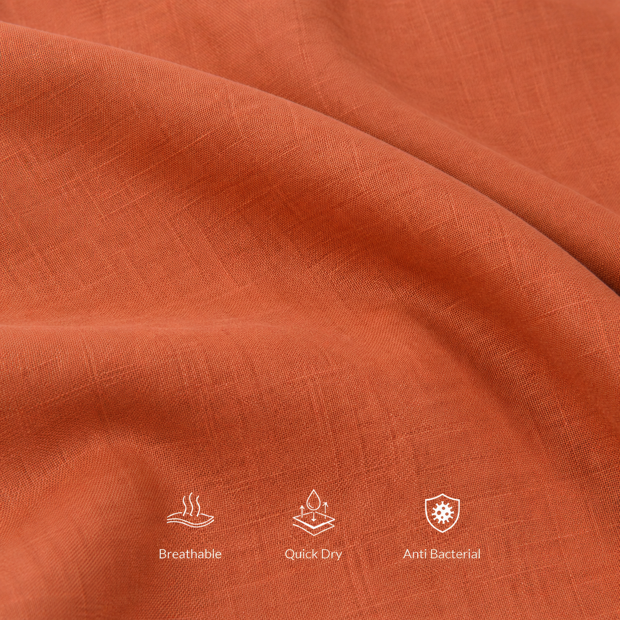 Cochin Cotton Classic Terracota Linen Shirt