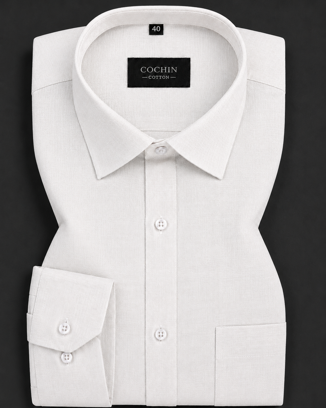 Cochin Cotton Premium White Linen Shirt