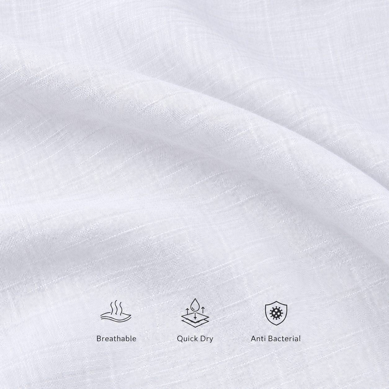 Cochin Cotton Premium White Linen Shirt